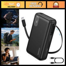 45W Portable Charger, 20000mAh Fast Charging Power Bank Retractable Cable picture