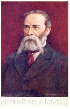 JAMES RUSSELL LOWELL ca1910's Raphael Tuck Oilette MEN OF LETTERS Postcard picture