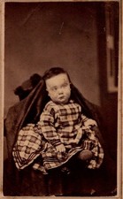 PH3187 OH Ohio Cincinnati Hidden Mother Unusual Weird Civil War Era CDV Photo picture