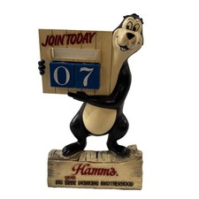 VTG Hamm's Beer Big Bear Sign Perpetual Calendar Drinking Brotherhood picture