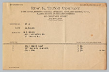 EDW K TRYON JR & CO Guns, Boats 1904 Philadelphia Antique Letterhead Billhead picture