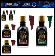 Diamine Fountain Pen Ink 80ml - 2 x Bottles - Writers Blood & Sherwood Green picture