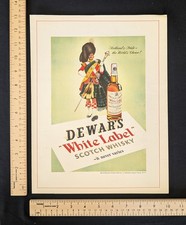 Vintage 1954 Dewar's White Label Scotch Whisky Color Print Ad Full Page 1950s picture
