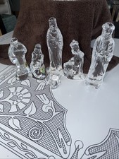 Waterford Lead Crystal Holy Family Nativity Set of 6 picture