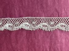 Beautiful Antique French Valenciennes Lace Edging 278cm by 1.5cm Wave design picture