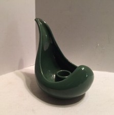 Red Wing Art Pottery Tear Drop Candle Holder #B1409 Green picture