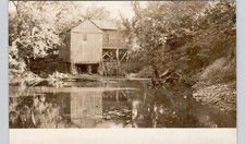 MOORE'S WATER MILL atlanta il real photo postcard rppc illinois picture