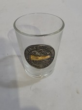 Vintage White Pass Yukon Route Shot Glass Alaska Souvenir Train  picture