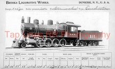Buffalo & Susquehanna (2nd) #111 2-8-0 Brooks Builders Card 8-1899 NEW 5X8 PHOTO picture