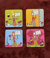 dolly mama's by joey.  Set Of 4 Coasters 4”x4” picture