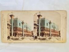 Antique Stereoview Card Palace Of Doge Venice Italy 1901 RY Young Architecture picture