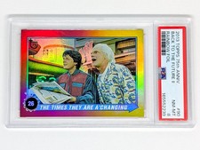 2013 Topps 75th Anniversary Rainbow Foil #90 Back to the Future II PSA 8 picture