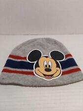 Disney Mickey Mouse Beanie Hat Gray Blue Red picture