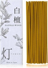 Sandalwood Premium Japanese Incense Sticks 60sticks Coreless Low Smoke... picture
