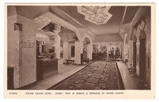 Strand Palace Hotel Foyer London RPPC Postcard picture