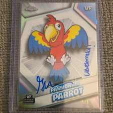 2026 Topps Chrome VeeFriends #132 Passionate Parrot Auto 5/5 Only One Inscribed picture