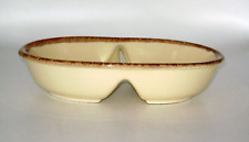 1981 - 1983 Hull Pottery Almond Mirror Divided Vegetable Bowl picture