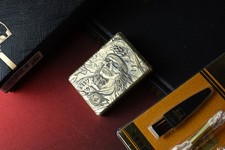 NEW Zorro Pirates Of The Caribbean - Deep Carved Brass Lighter w/ Accessories picture