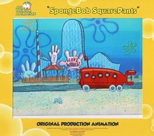 WOW   THE BEST  SPONGEBOB Prod cel from 