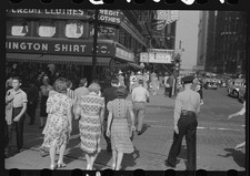 Photo:New York City 1935 1942 Pedestrians Fifth Avenue Street Scene picture