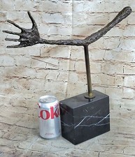 Handcrafted by Lost Wax Method Gia Bronze Masterpiece Hand Sculpture Decor DEAL picture