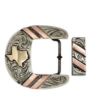 Western Ranger Belt Buckle- Texas Conroe 2 Piece Ranger Buckle picture
