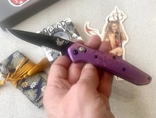 Benchmade 943 Osborne 1/1  Special PURPLE TITANIUM LIMITED RARE, BIKER Class picture