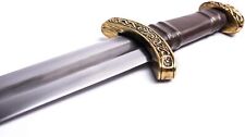 Norse Tradesman Spring Steel Real Viking Sword  Single Handed Grip with Premium picture