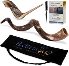 Natural Kudu Shofar from Israel with Free Ram Horn - Elevate Your Spirit picture