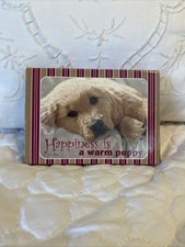 2005 Happiness Is a Warm Puppy Golden Retriever Decks of Cards Pencils & Pad NEW picture