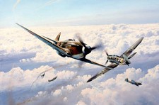 Russian Roulette by Robert Taylor art print autographed by Eastern Front Aces picture