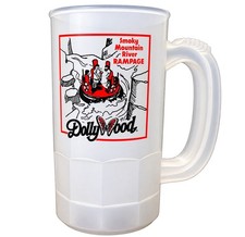 VINTAGE DOLLYWOOD SMOKY MTN  RIVER RAMPAGE SOUVENIR MUG STEIN PETTUS PLASTICS picture