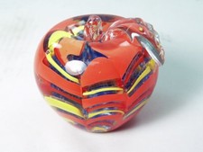 M Design Art Clear Crystal Apple Paperweight PW-6128 picture