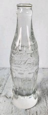 Vintage Solid Lead Hand Cut Crystal Coca-Cola Bottle Sculpture Kristaluxus  picture