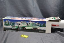 Vintage 1995 Hess Toy Truck and Helicopter with Lights NEW IN BOX picture