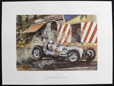 1937 Italian Grand Prix MERCEDES-BENZ W 125 Caracciola Walter GOTSCHKE Print picture