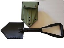 AMES US Military ENTRENCHING TOOL SHOVEL E-Tool w/ OD VINYL CARRIER REFURBISHED picture