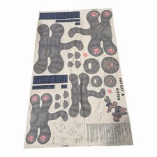 VIP Cranston Village Cut & Sew Cotton fabric panel Fat Cat & Kitten  VTG picture