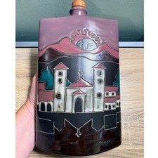 Mara Mexico Studio Pottery Decanter Village Church Sun Limited Edition 156/1500 picture