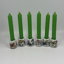 Leuchter Porcelain Mini Taper Candleholder + Candles Butterflies Germany (6) picture