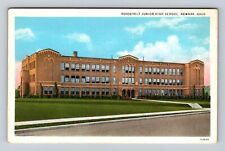 Newark OH-Ohio, Roosevelt Junior High School, Antique, Vintage Souvenir Postcard picture