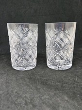 Etched Clear Crystal Glass Tumblers Barware UV Reactive  picture