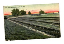 Vintage 1910 Omaha NE City Water Settling Basins Postcard picture