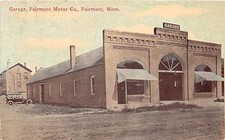 B70/ Fairmont Minnesota Mn Postcard 1914 Garage Fairmont Motor Company picture