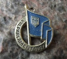 1967 FDJ Freie Deutsche Jugend East Germany Youth Parliament DDR Pin Badge picture