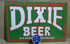 Dixie Beer Porcelain Enamel Sign  36 x 24 Inches 1 Sided picture