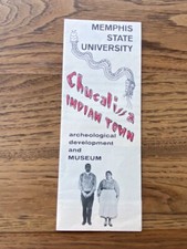 Vintage Chucalissa Indian Town Archeological Museum Brochure Memphis State Univ picture