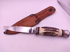 Vintage  Rostfrei Stag Hunting Knife and Sheath picture