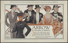 Arrow Collars Shirts Advertisement 1913 Woman Men Uniforms Illustration picture