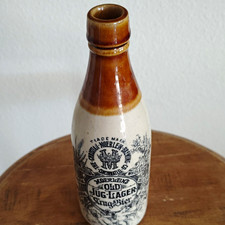 Moerlein's Old Jug-Lager Ceramic Beer Bottle Breweriana Collectible picture